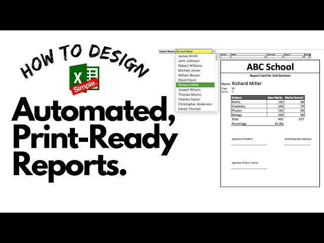 Unbelievable! Design Print-Ready Reports in Excel Without Writing A Line of Code!