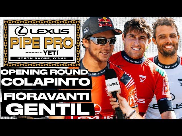 Griffin Colapinto, Leonardo Fioravanti, Ian Gentil | Lexus Pipe Pro pres by YETI 2025 Opening Round