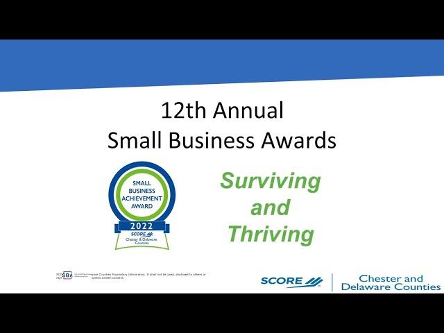 2022 SCORE Small Business Achievement Awards