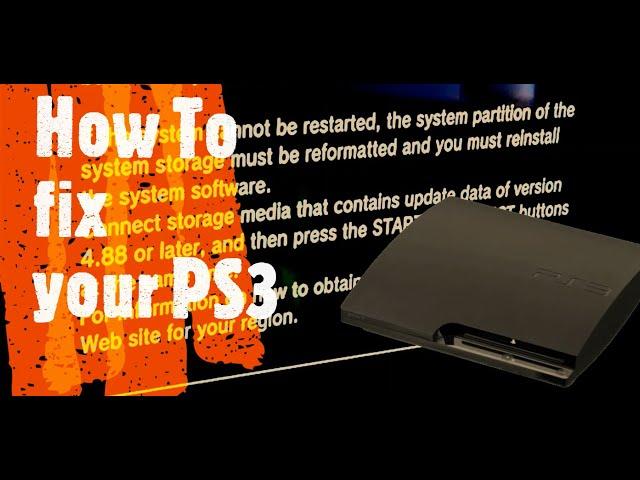 PS3 how to replace the Hardrive and get the 4.88 update with a usb