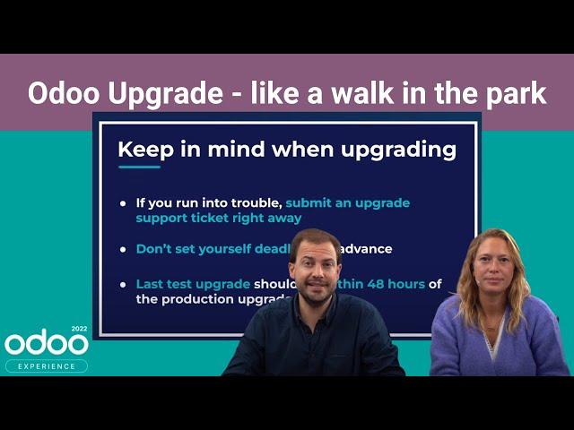 Odoo Upgrade - like a walk in the park