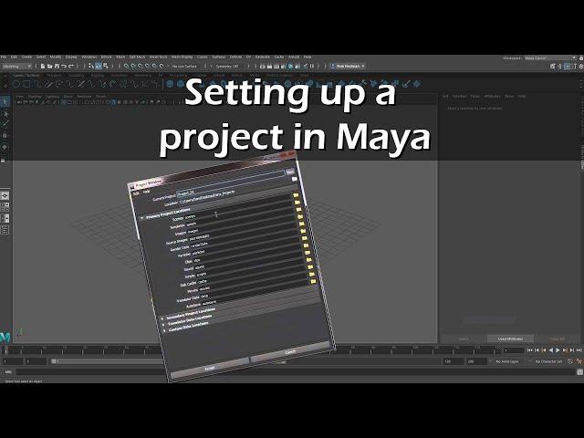 Setting up a project in Maya 2020 | Intro to Maya 2020