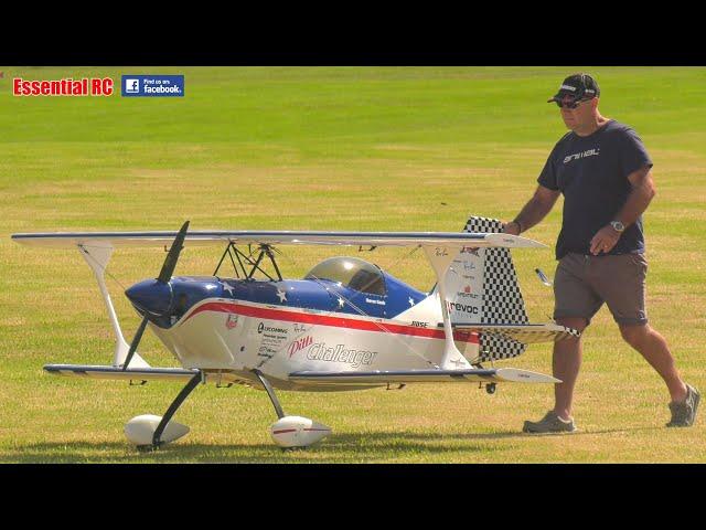 Precision Aerobatics ! 50% scale RC PITTS CHALLENGER BIPLANE | Darren Goule | Weston Park 2022