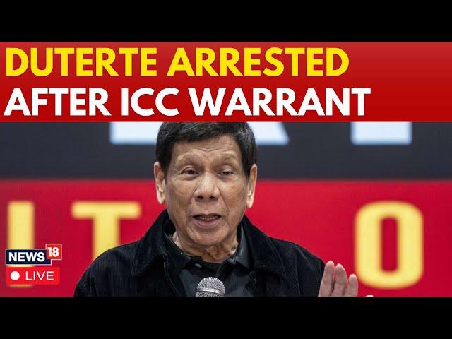 LIVE | Duterte Latest News | Philippines Ex-President Rodrigo Duterte Arrested | ICC | Drugs | N18G