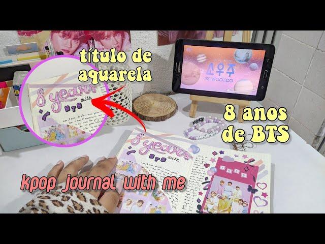 KPOP JOURNAL WITH ME - 8 anos de BTS 🪐 | Mari Matias