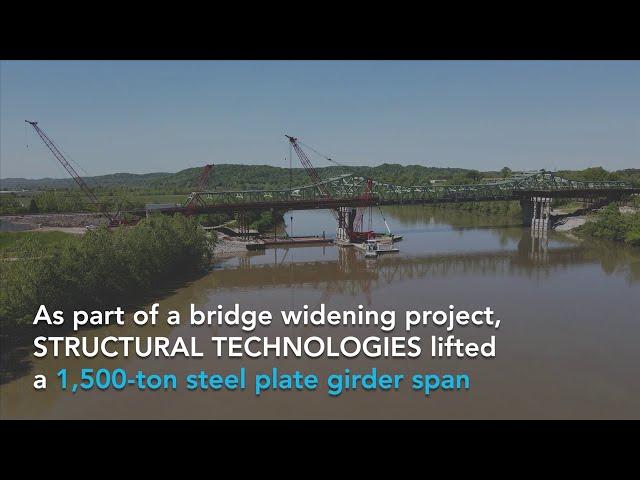 Bridge Heavy Lifting on I-64 Bridge Widening Project