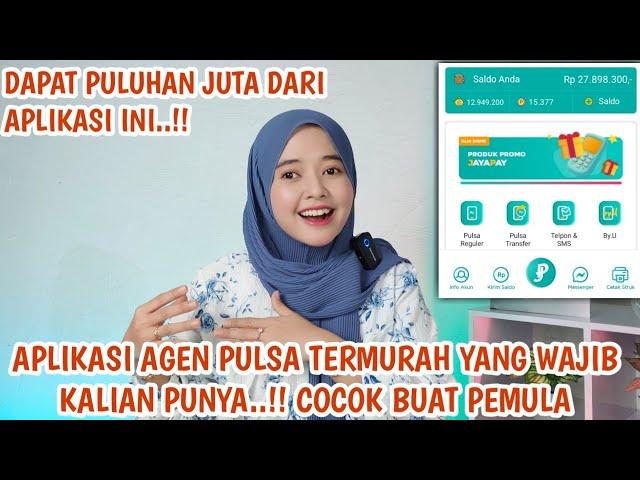 BISA DAPAT PULUHAN JUTA DARI APLIKASI INI..!! APLIKASI AGEN PULSA TERMURAH YANG WAJIB KALIAN PUNYA.!