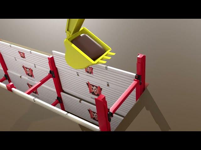 ICON Equipment - Slide Rail Shoring "TRENCH" Animation Video