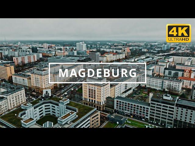 Magdeburg, Germany  | 4K Drone Footage (With Subtitles)