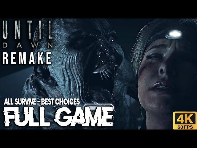 Until Dawn Remake - FULL GAME Walkthrough - (Everyone Survive/Best Choices) (2024) 4K60fps