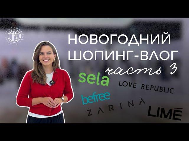 Новогодний шопинг-влог Часть 3 Новогодние образы ZARINA