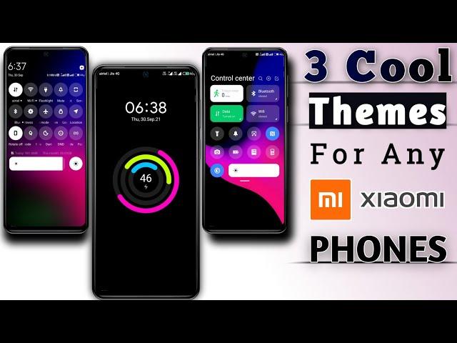 Themes For MIUI | Best Status bar Themes For Any Xiaomi Device | 3 Cool Themes Change Status Bar