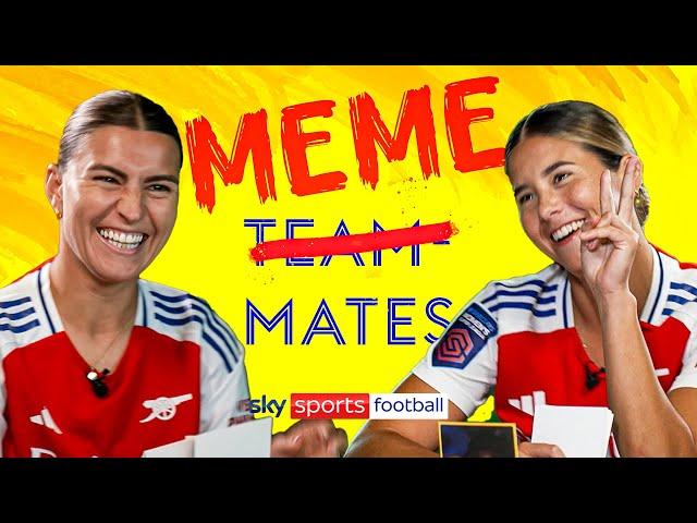 Arsenal's Steph Catley and Kyra Cooney-Cross play Meme Mates 