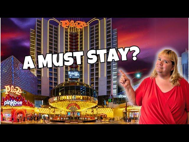 Plaza Hotel & Casino Downtown Las Vegas Review & Tour!