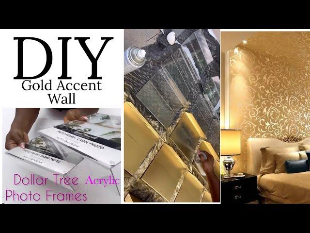 Upscale DOLLAR TREE Gold DIYs! DIY 3d WALL DECORATING IDEA!