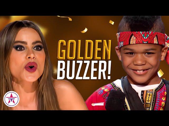 GOLDEN BUZZER! SHY 8-Year-Old Drummer SURPRISES The Judges!