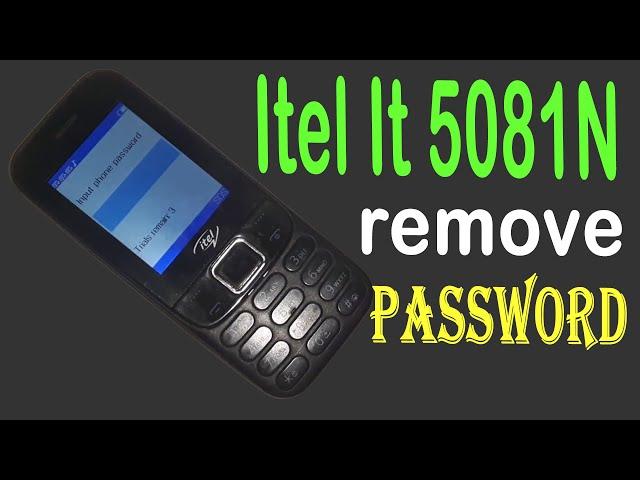 How to remove password on Itel It 5081N