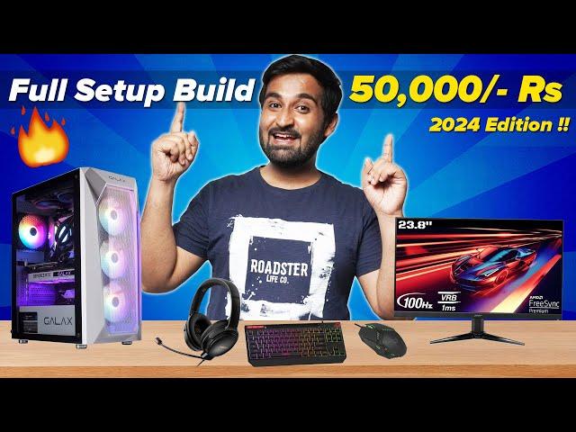 I Built a 50,000/- Rs Full Setup Gaming PC and You Won't Believe the Performance!