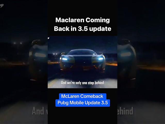 New maclaren skin in pubg/bgmi #shorts #pubgmobile #bgmi