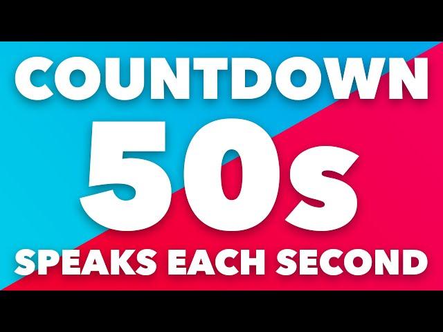 50 Second Timer with Voice Countdown