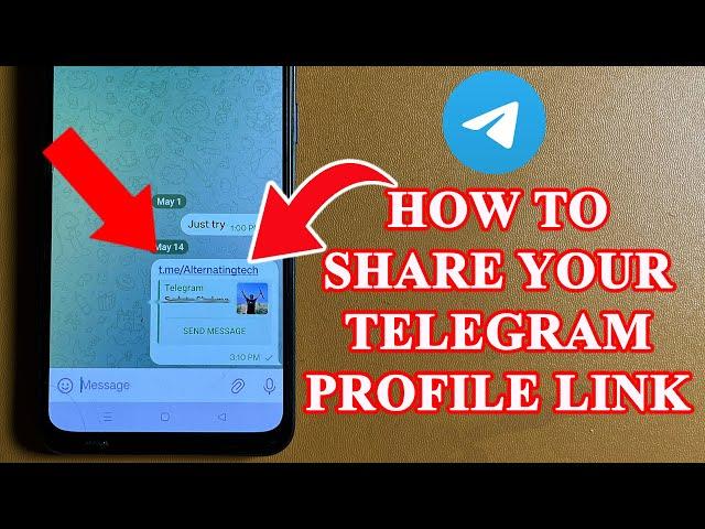 How to get your telegram profile link on Phone