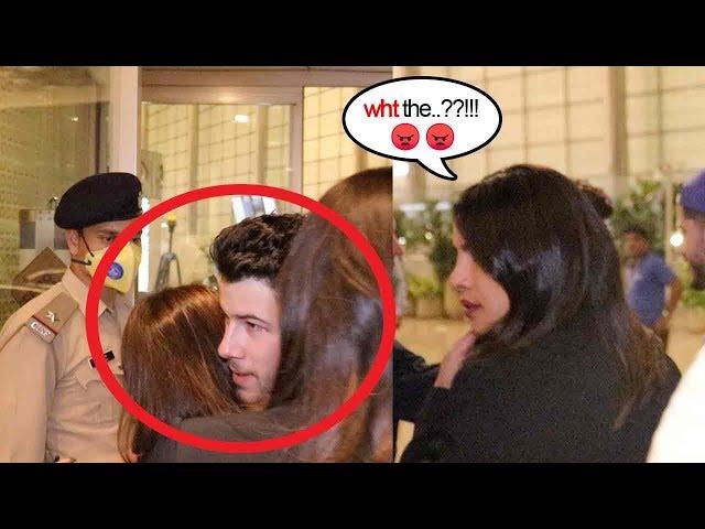 Priyanka Chopra ANGRY On Girl FAN For Hugging Husband Nick Jonas At Mumbai Airport