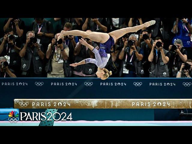 Alice D'amato stuns on beam for Italy's GOLDEN moment in gymnastics | Paris Olympics | NBC Sports