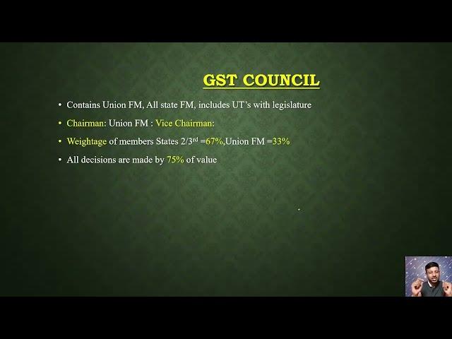GST-Council.,Vice chairman's Importance in the GST council
