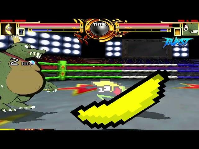 NICK54222 MUGEN: Dancing Banana VS King K. Rool