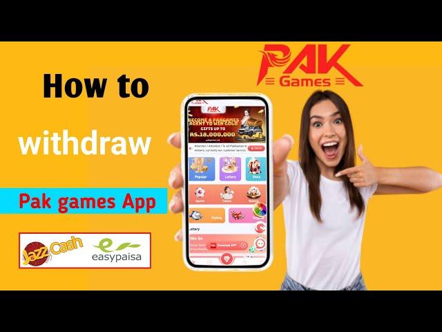 pak games withdrawal kaise kare || pak games withdrawal || pak games app payment proof