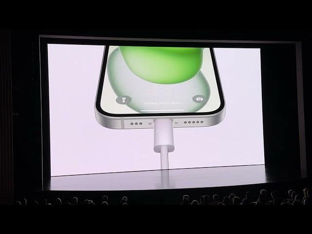 The crowd goes wild with the announcement of Apple iPhone 15 USB-C