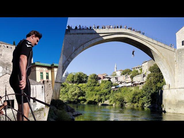 INSANE BRIDGE JUMP IN THE BALKANS