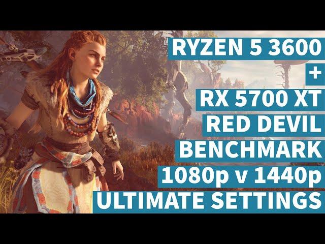 HORIZON ZERO DAWN | PC BENCHMARK | 1080p v 1440p ULTIMATE SETTINGS | RYZEN 5 3600 + RX 5700 XT