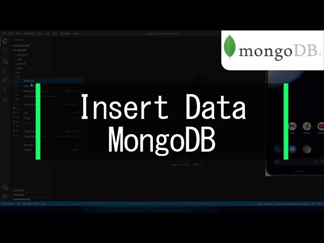 Insert Data into MongoDB  -  Flutter