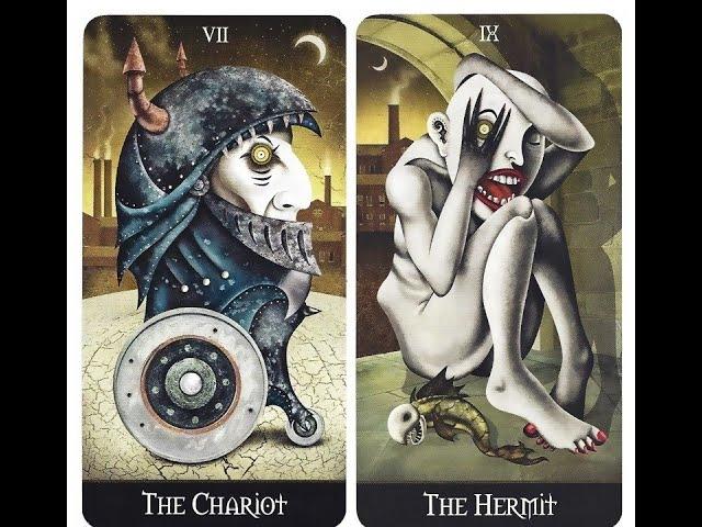 DEVIANT MOON Tarot  Borderless - full flip through