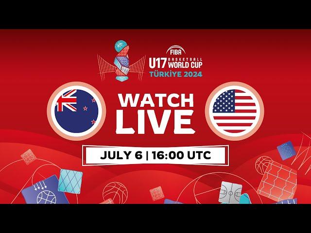 Semi-Finals | New Zealand v USA | Full Basketball Game | FIBA U17 Basketball World Cup 2024