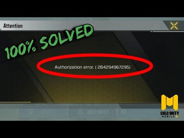 How To Fix Facebook Login Error In Call Of Duty Mobile | Solved | Facebook Authorization Error CODM