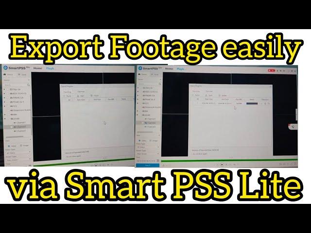 Exporting Footage via SmartPSS Lite | Smart Pss lite Backup | Smartpss lite Export Cctv footage