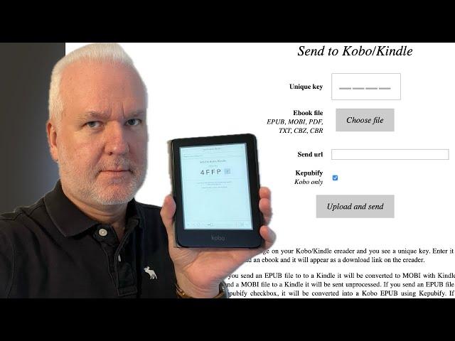 How To send ebooks wirelessly to your Kobo ebook reader or Kindle e-Reader