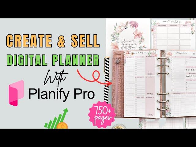 Create a Digital Planner in Less Than an Hour | Save Time & Earn Money #digitalplanner