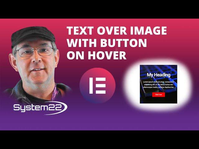 Elementor Text Over Image With Button On Hover 