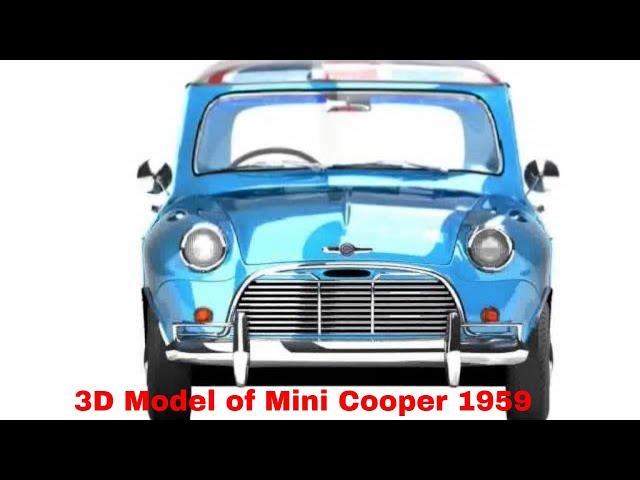 3D Model of Mini Cooper 1959 Review