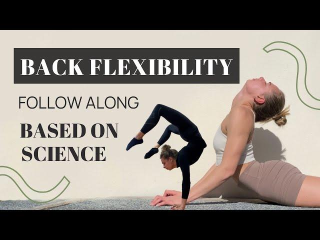 BACK FLEXIBILITY | Follow along stretching routine | Based on SCIENCE | Get flexible in a safe way !