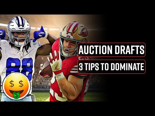 3 Tips to Dominate Your Fantasy Football Auction Draft in 2024!