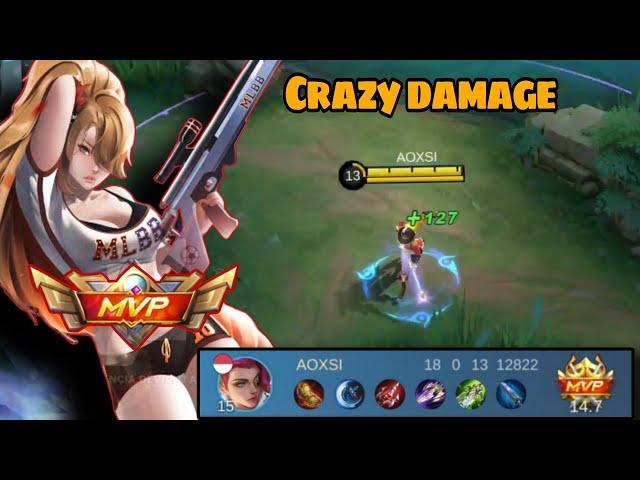 18KILL NOT DEAD!! LESLEY NEW BUFF BEST BUILD & EMBLEM~ MLBB