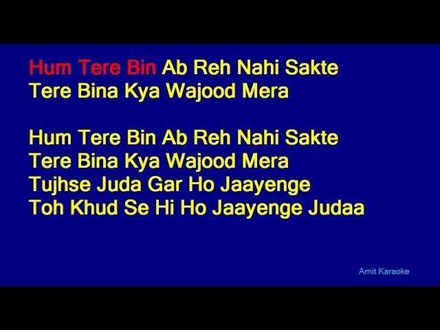 Tum Hi Ho - Arijit Singh Hindi Full Karaoke with Lyrics