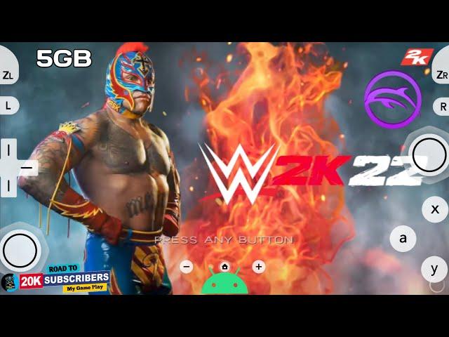 WWE 2K22 Wii Game For Dolphin MMJR 2.0 Emulator On Android | Brock Lesnar Vs. Roman Reigns |Gameplay