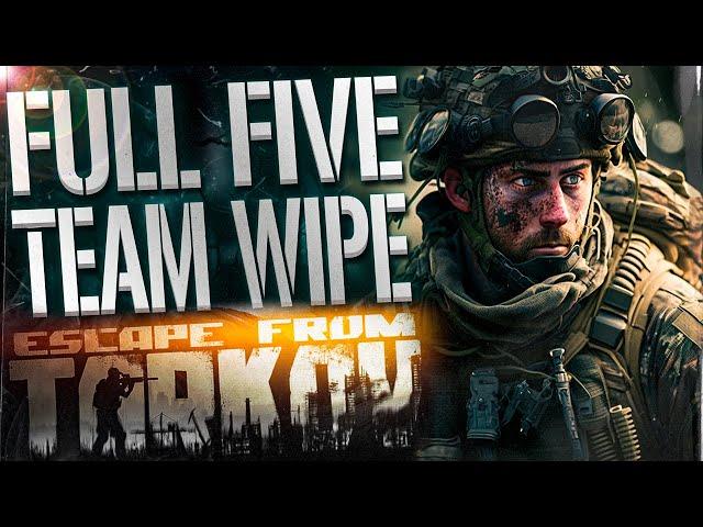 TARKOV INSANE! FULL FIVE TEAM WIPE!  - EFT WTF MOMENTS  #321 - Escape From Tarkov Highlights