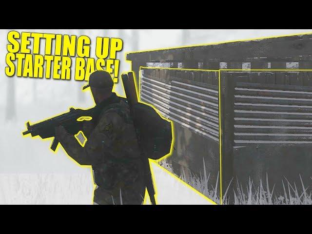 SETTING UP STARTER BASE! (HOW TO GET STARTED) - Miscreated (Survival)