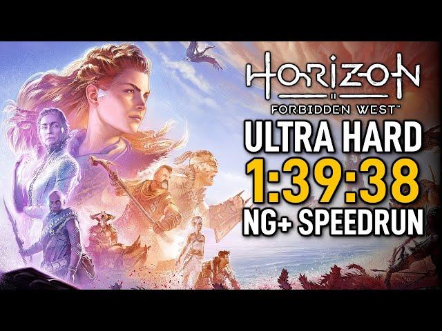 Horizon Forbidden West NG+ Ultra Hard Speedrun in 1:39:38